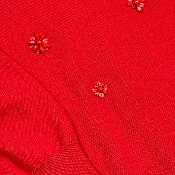Ruby Rd. Beaded Sweater Size L - Picture 3 of 8